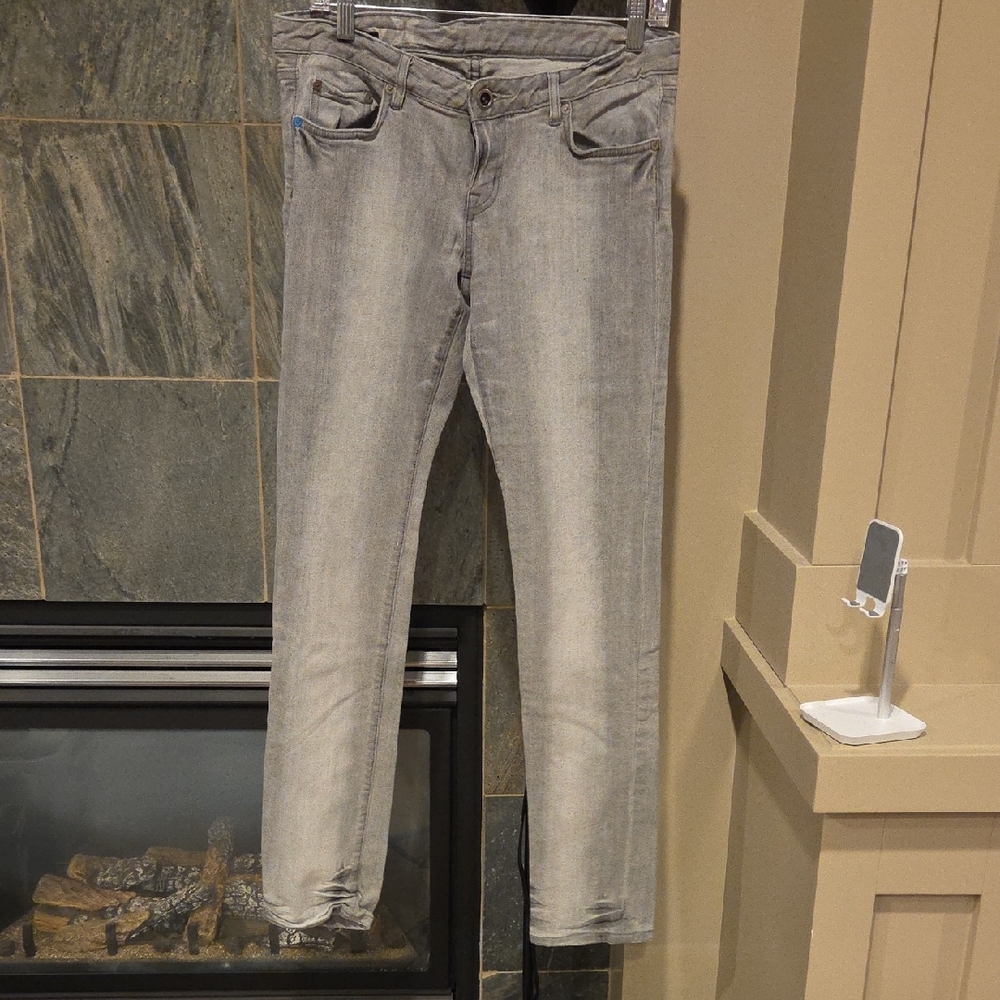 Hurley Light Gray Women's Ankle Jeans